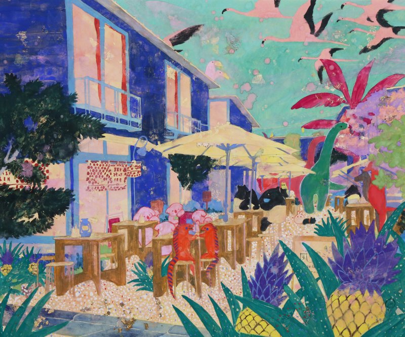 【日本画】下北泽长出了菠萝 - 海报/装饰画/版画 - 纸 绿色