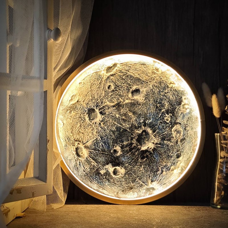 【台北场】下班随手作 | 月亮灯肌理画 - 金工/饰品 - 植物．花 