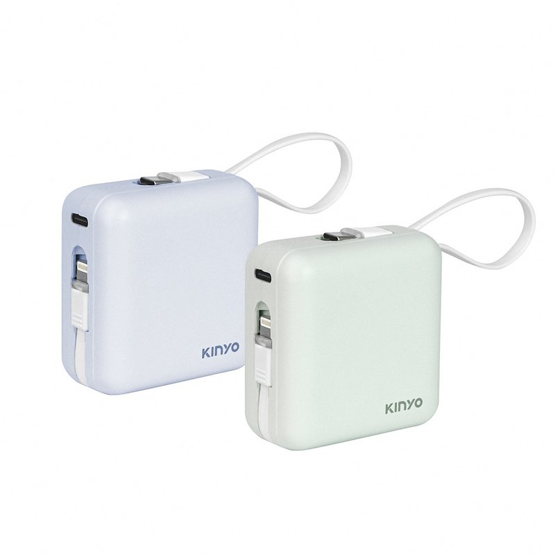 KINYO 10000mAh大方块双线夹心随手充 KPB-2303 - 充电宝/传输线 - 塑料 白色