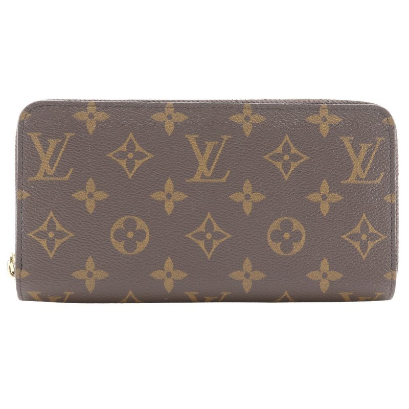 【日本直送】LOUIS VUITTON Zippy Wallet 长夹 M42616 Monogram 帆布 咖啡色 男女通用【二手】 - 皮夹/钱包 - 人造皮革 咖啡色