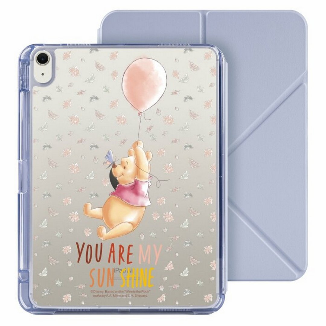 迪士尼小熊维尼 iPad Air 11/pro13可拆式防摔透明笔槽折套ipad - 平板/电脑保护壳 - 塑料 多色