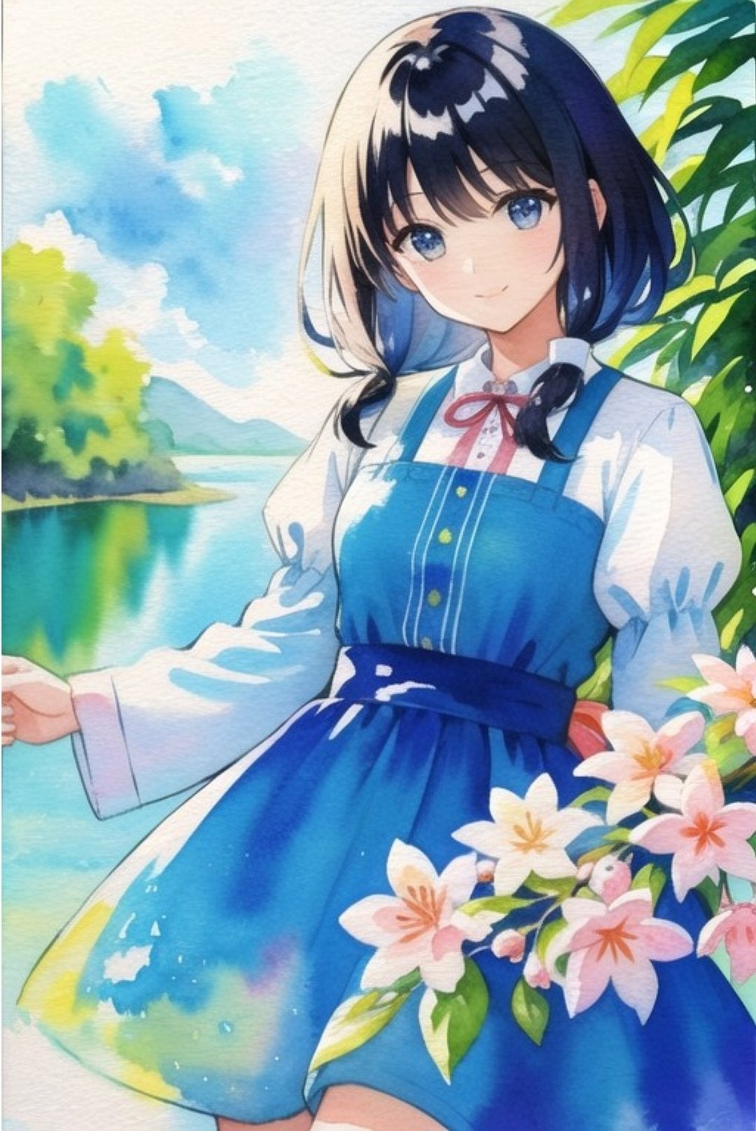 猫咪的花朵 和妳的物语 和妳一起发现的风景 - 贴纸 - 纸 