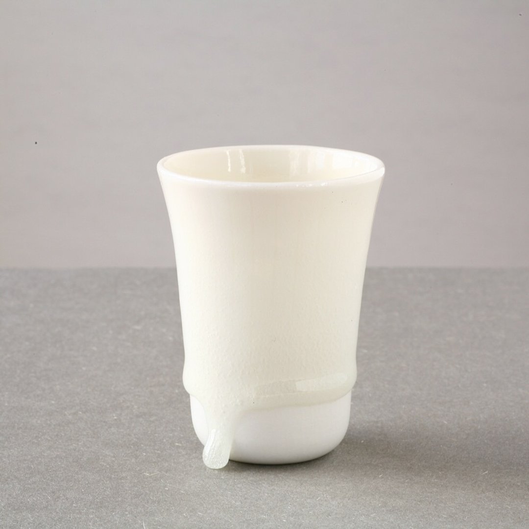 Small Tea Cup, White Porcelain, - 茶具/茶杯 - 瓷 白色
