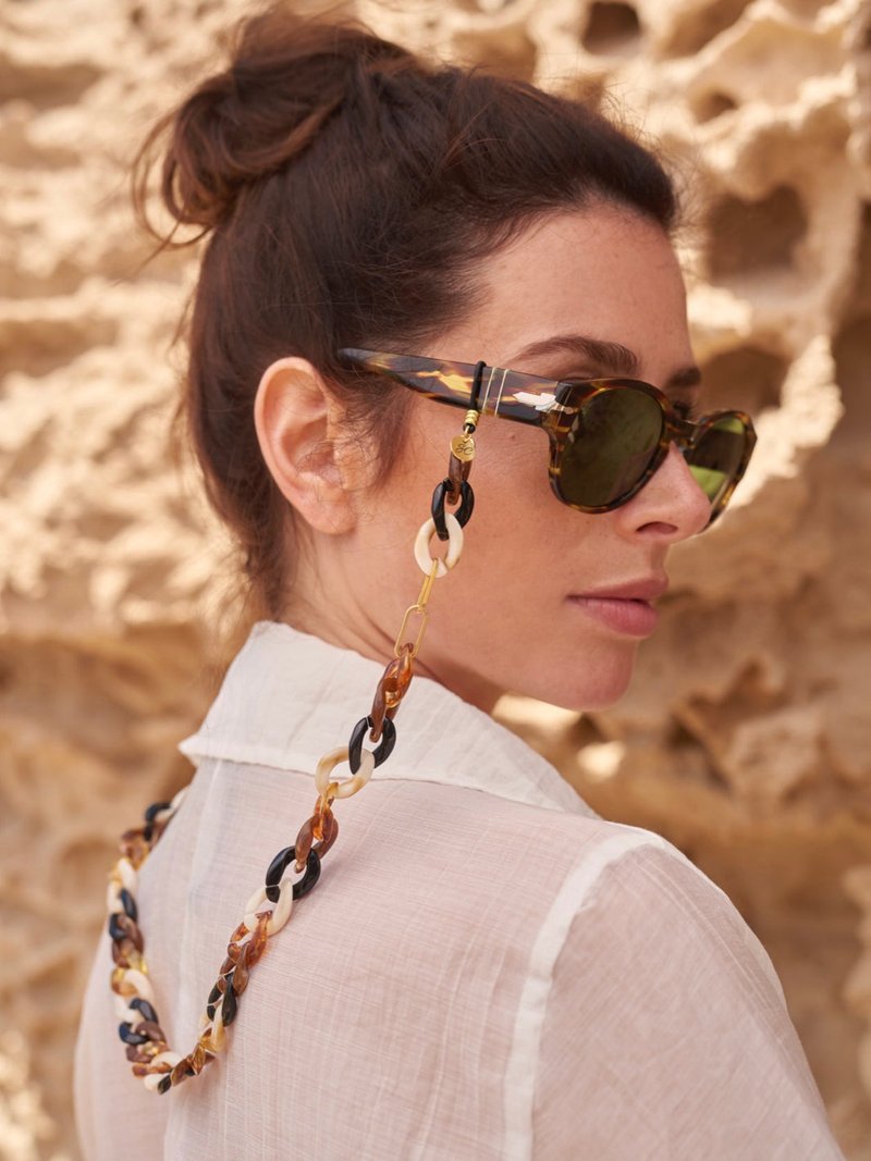 澳洲Sunny Cords 法式复古摩登 MOLLIE 帽链|眼镜链|口罩链 - 长链 - 其他金属 