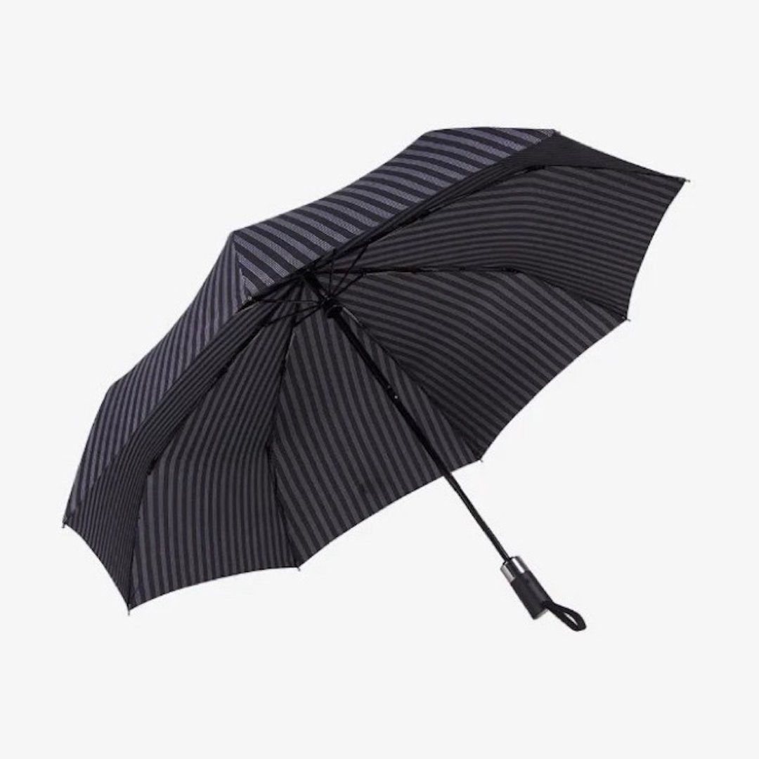 Boy 大伞面防风自动伞 - BY3082 黑色细间 - 雨伞/雨衣 - 其他材质 黑色