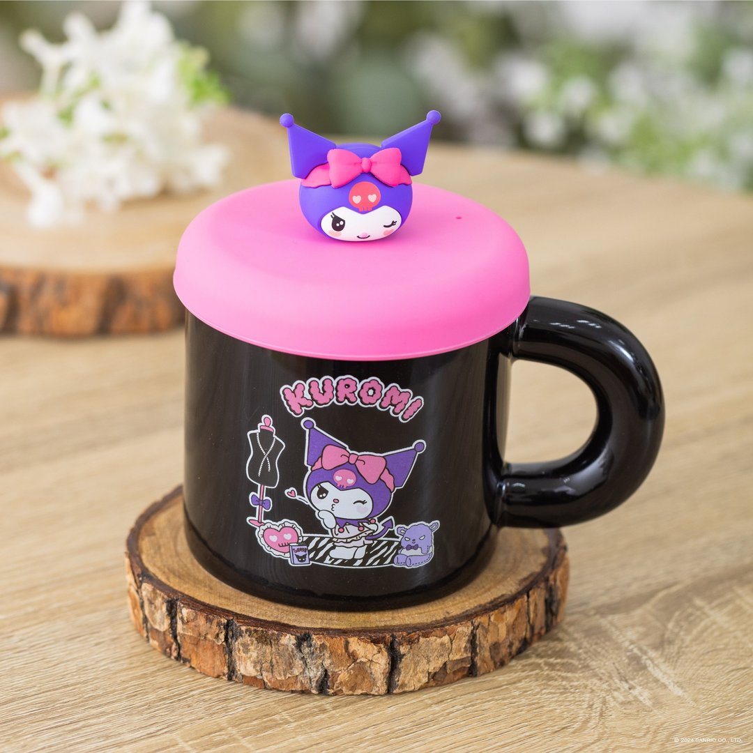 KUROMI 立体公仔马克杯 - 咖啡杯/马克杯 - 瓷 黑色