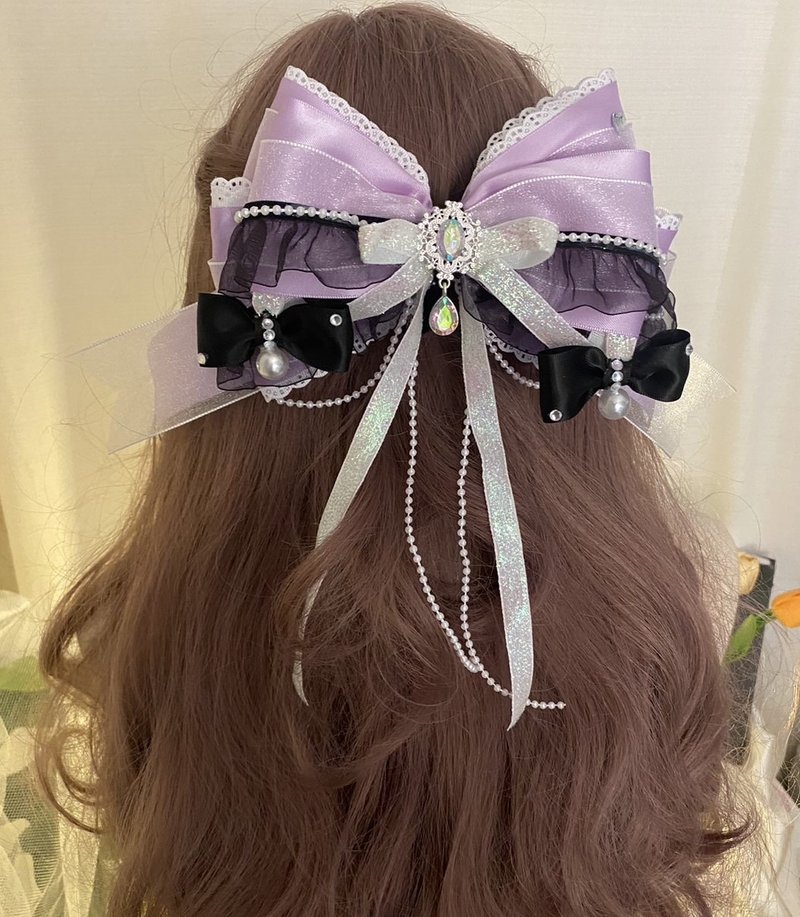 Handmade princess style hair bow - 发饰 - 棉．麻 
