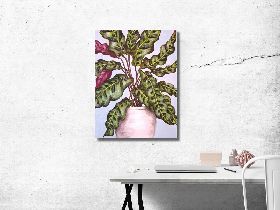 Indoor Plants Painting, Plant Wall Art,  Wall Decor, Kitchen Decor - 海报/装饰画/版画 - 压克力 多色
