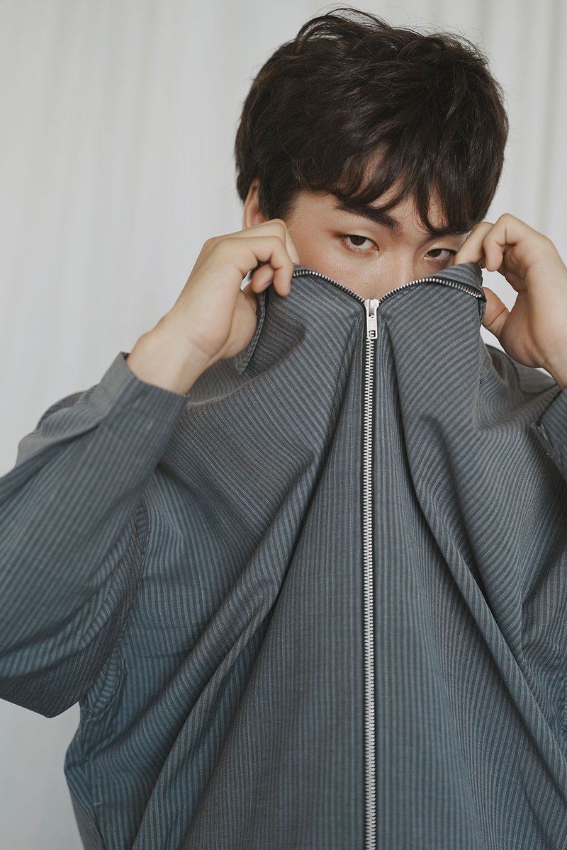 Stone As-Zip-Up Overshirt / 拉链夹克 - 男装外套 - 羊毛 灰色