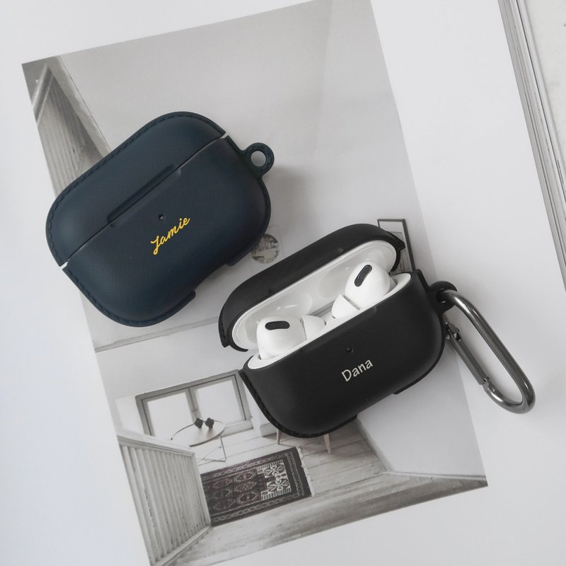 【定制化礼物】圣诞礼盒 AirPods Pro 订制英文名 防摔保护套 - 耳机收纳 - 塑料 蓝色