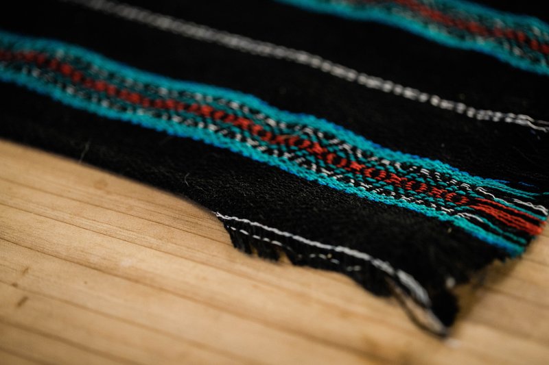 【原真创艺角落x织娘之家】太鲁阁传统织布桌旗 - 餐垫/桌巾 - 棉．麻 蓝色