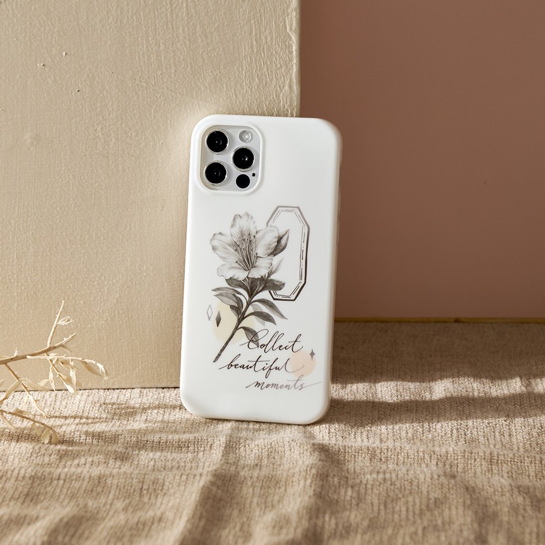 乐意loidesign韶光花影防摔iPhone手机壳 - 手机壳/手机套 - 塑料 白色