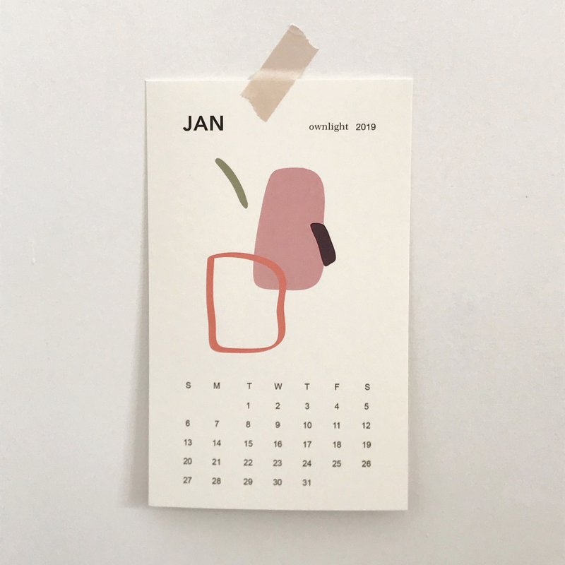 ownlight 2019 calendar - 年历/台历 - 纸 