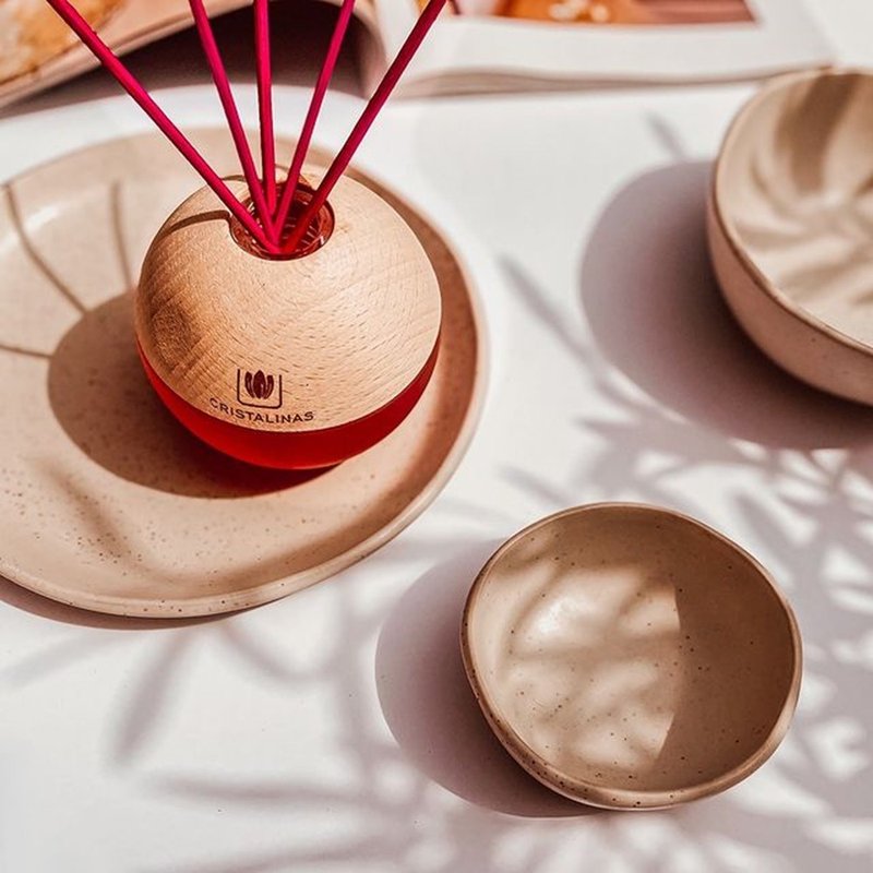 CRISTALINAS 居家球形香氛扩香(180ML)- 天竺葵 - 香薰/精油/线香 - 浓缩/萃取物 粉红色