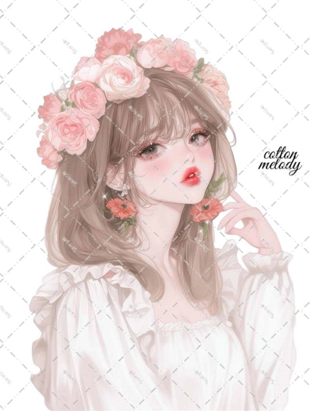 原创贴纸 no.6172 人物贴纸 原创贴纸 女孩贴纸 原创人物贴纸 - 贴纸 - 纸 