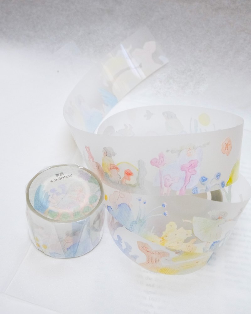 梦游 - PET胶带 带离型纸 | 3.5cm x 10M - 纸胶带 - 纸 黄色