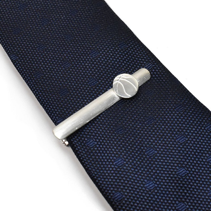 篮球 银制领带夹 - 领带/领带夹 - 纯银 银色