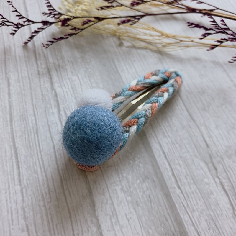 W&C手作 ||毛球公爵|| 青藤色 BB夹 - 发饰 - 其他材质 多色