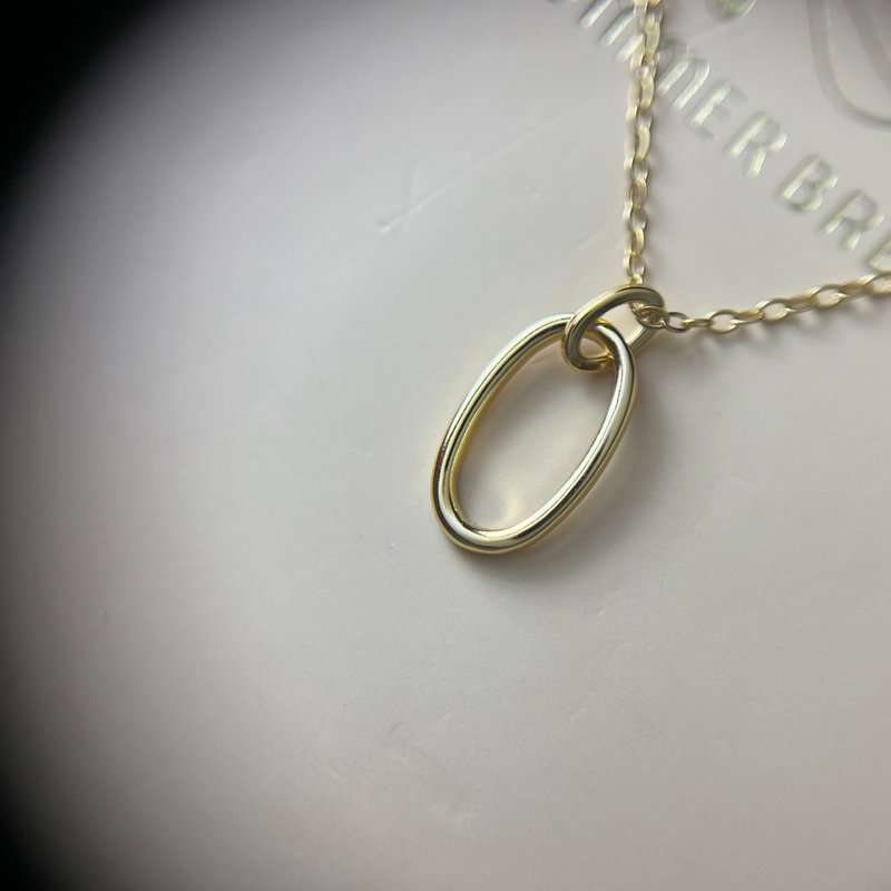 暖心秋冬系列-圆环 - 项链 - 银 