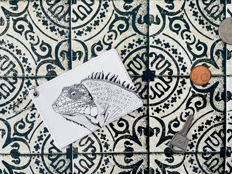 Iguana's pass case - 其他 - 人造皮革 白色