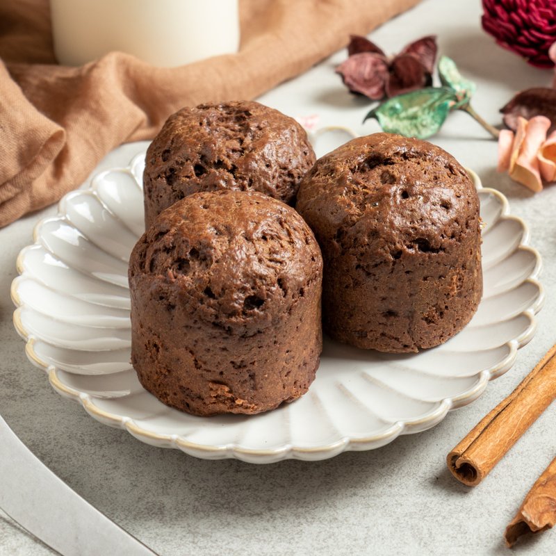 熔岩可可司康 苦甜巧克力 减糖风味 3入 点品手作 - 蛋糕/甜点 - 新鲜食材 咖啡色