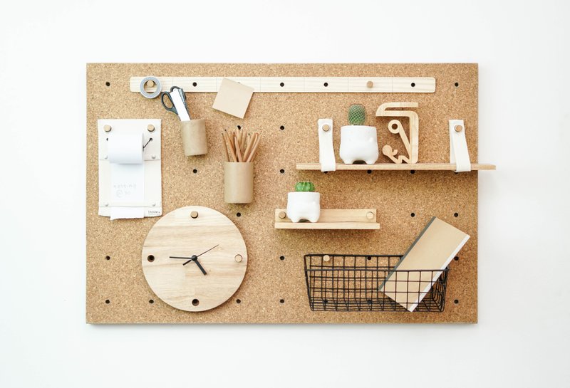 C.O.B Cork Organizer Board - 墙贴/壁贴 - 软木/水松木 咖啡色