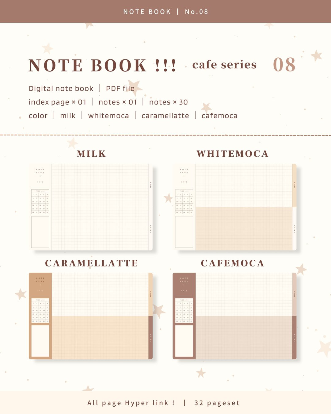 [NOTE BOOK / No.8 / Horizontal] Digital Notebook / Template - 其他数码商品 - 其他材质 