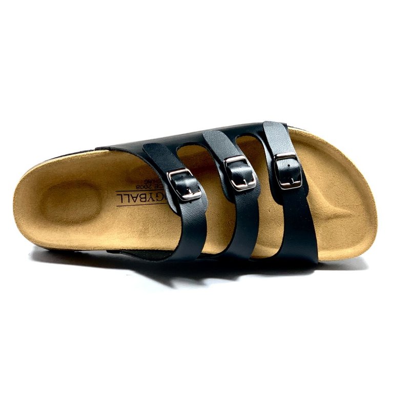 24小时出货|生活必备款足弓勃肯鞋真皮手工含保固永续材料包邮 黑 - 拖鞋 - 塑料 黑色