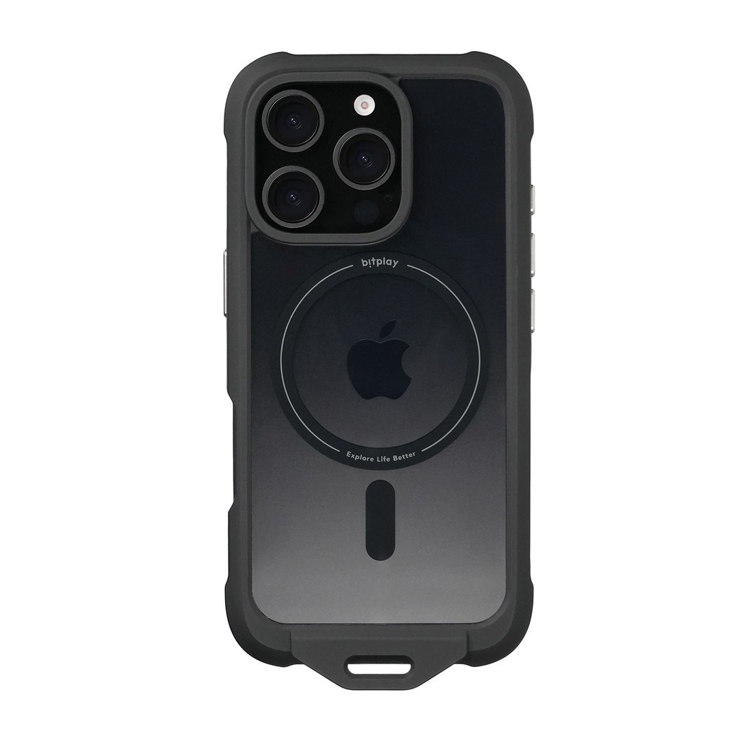 【bitplay】iPhone 16Pro/ProMax 磁吸挂扣壳 探索黑 - 手机壳/手机套 - 其他材质 