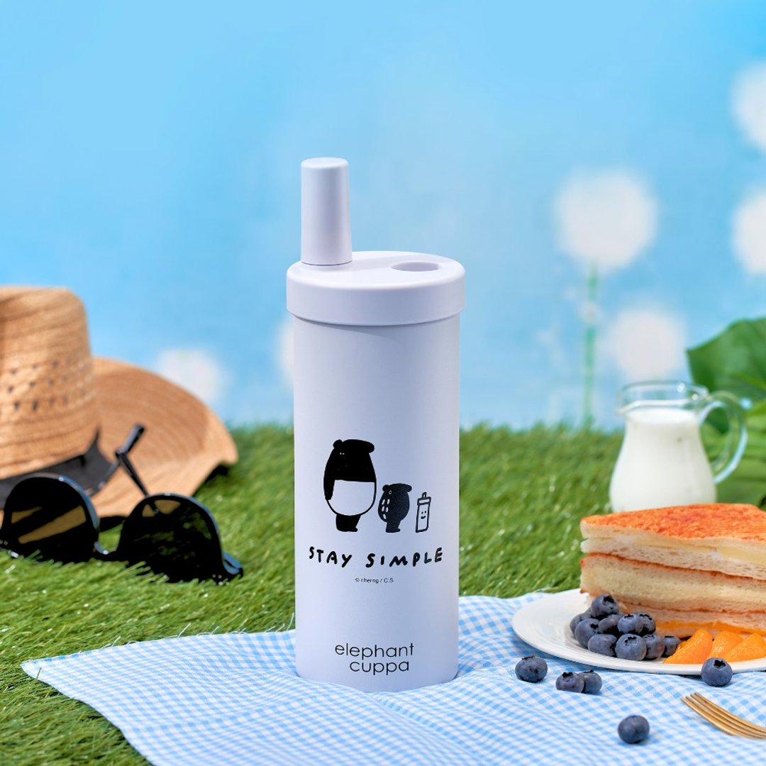 Elephant Cuppa 来貘联名大象杯S - 环保小语款 (720ml) - 保温瓶/保温杯 - 其他金属 紫色