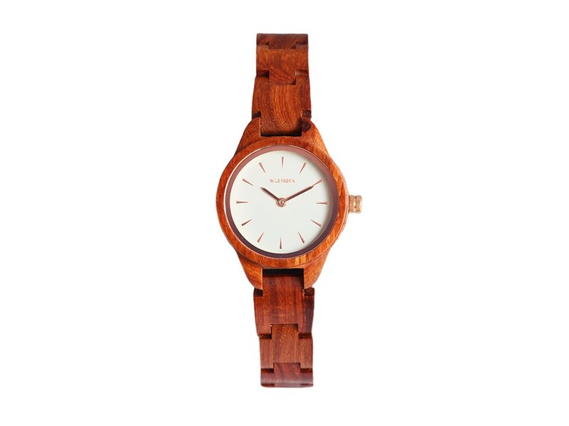 WILS FABRIK - Extrovery - 红檀木腕表 - 女表 - 木头 红色