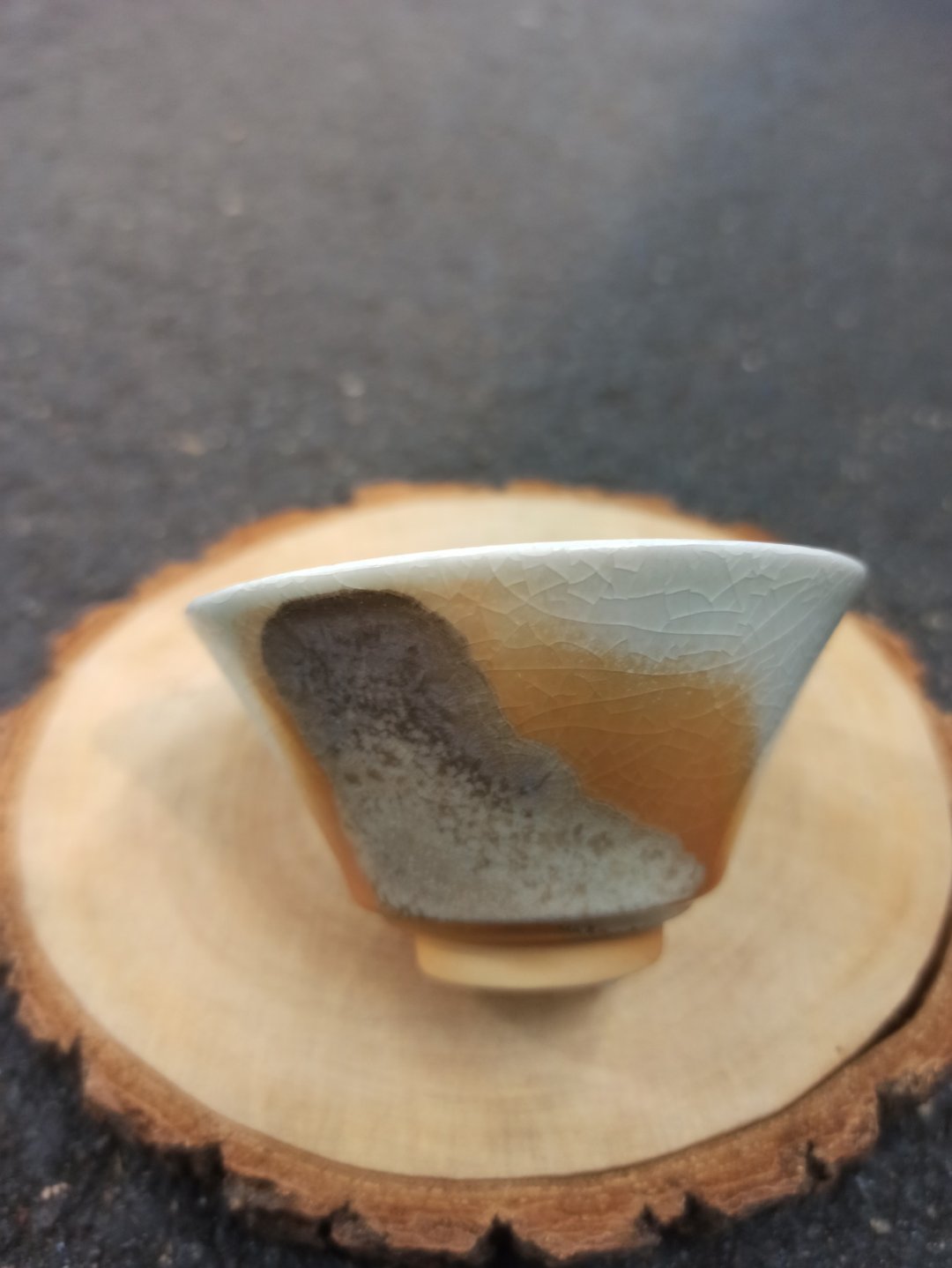 柴烧杯 - 茶具/茶杯 - 瓷 橘色