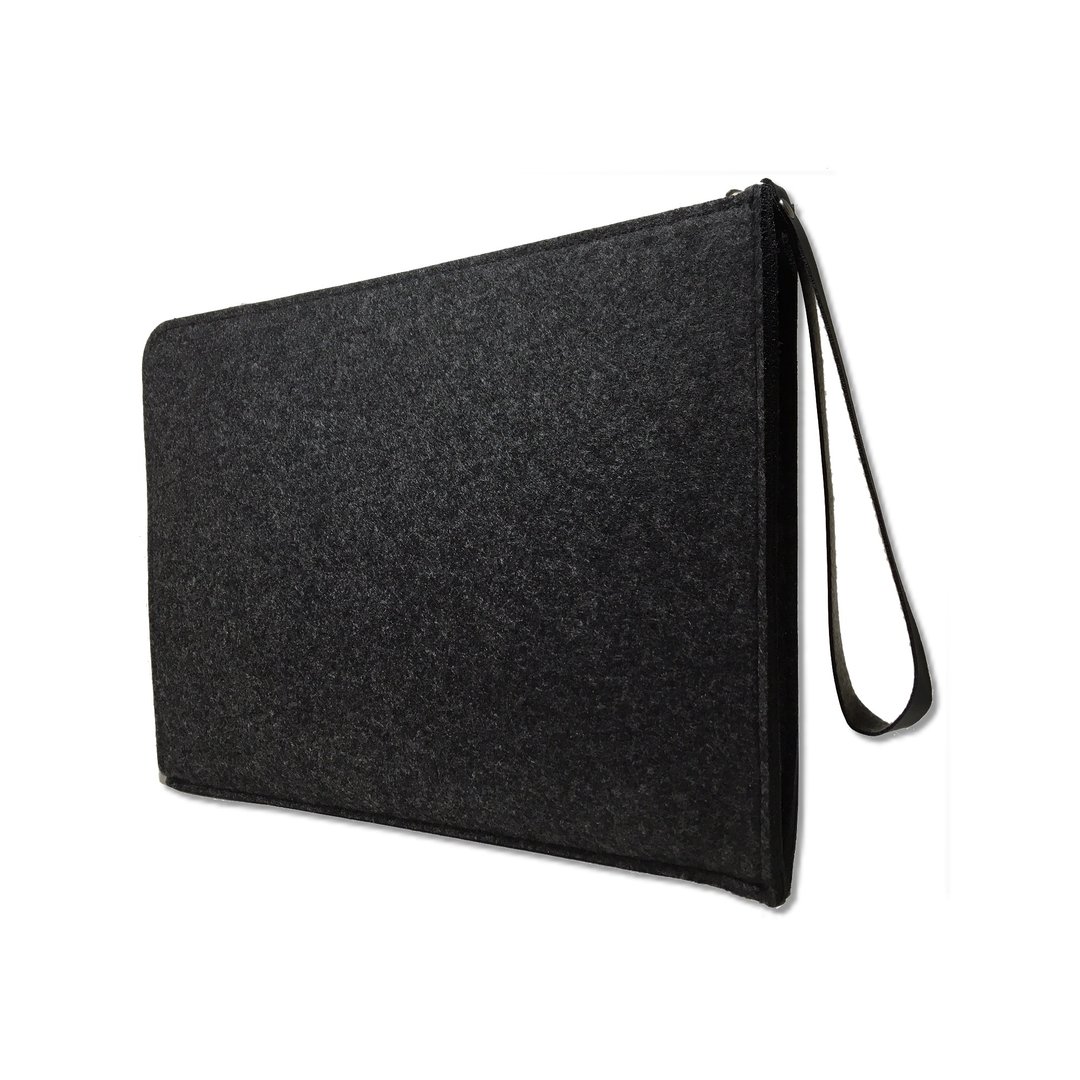 MacBook/ipad pro/苹果电脑包/深灰色/羊毛毡/clutch/平板电脑袋/电脑袋/电脑套 - 电脑包 - 羊毛 灰色