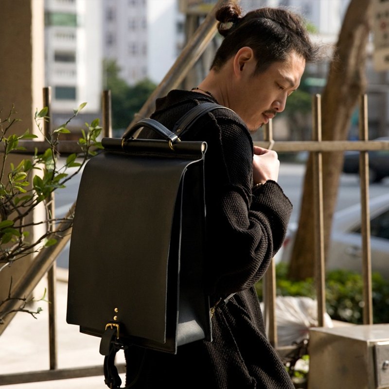 Heritage#2 (中) - 后背包/双肩包 - 真皮 多色