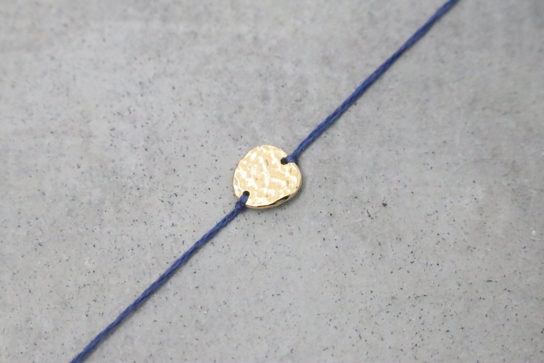 棉线 手链 (0853) 穿心线 - 手链/手环 - 棉 蓝色