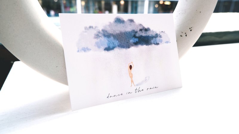 【下雨了我还是要跳舞】 明信片 - 卡片/明信片 - 纸 
