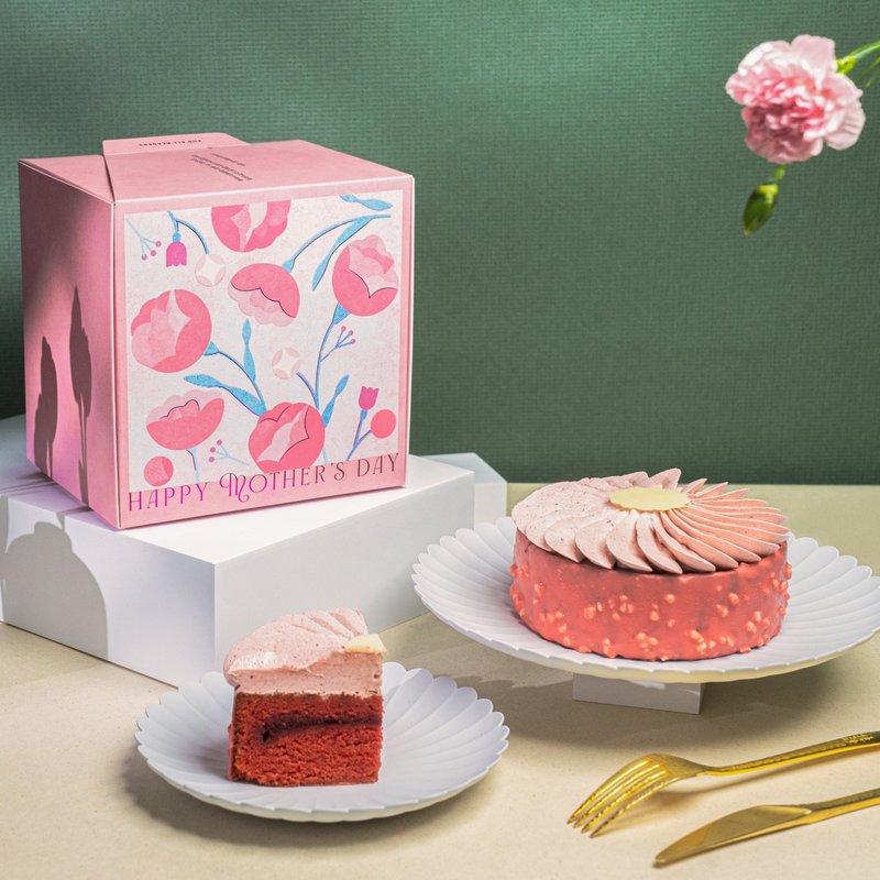 【包邮】读历书店 X 珠宝盒法式点心坊 玫瑰覆盆子奶霜蛋糕 - 蛋糕/甜点 - 其他材质 