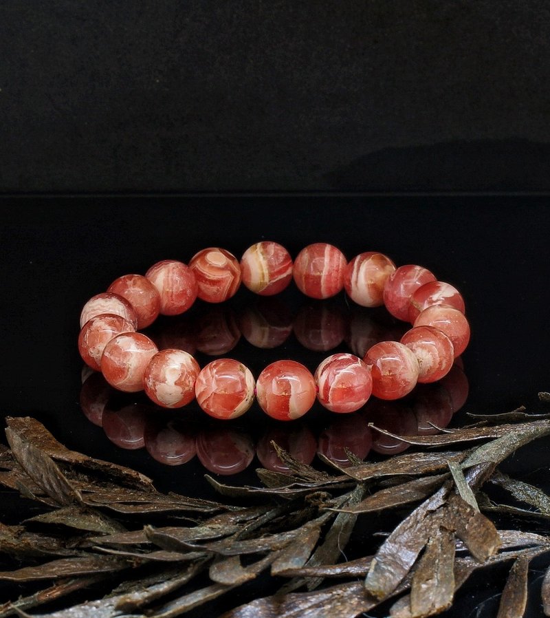 红纹石 11.5mm 水晶手链 ( Rhodochrosite 11.5mm Bracelet ) - 手链/手环 - 水晶 