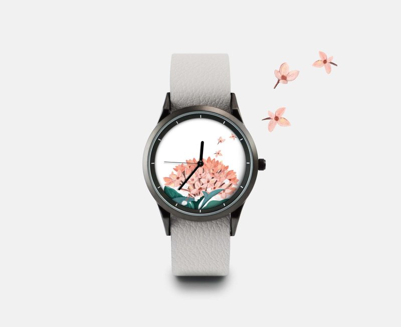 插画X手表 - Flowers#1 - 女表 - 其他金属 粉红色