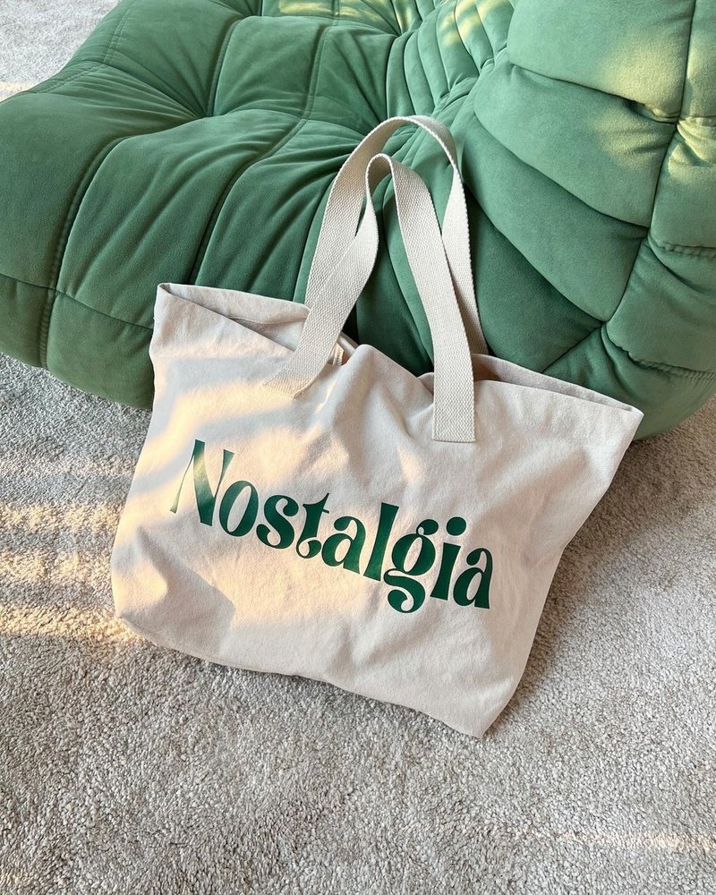 托特包 HAY : Nostalgia Big Tote - Blue / Natural - 其他 - 棉 
