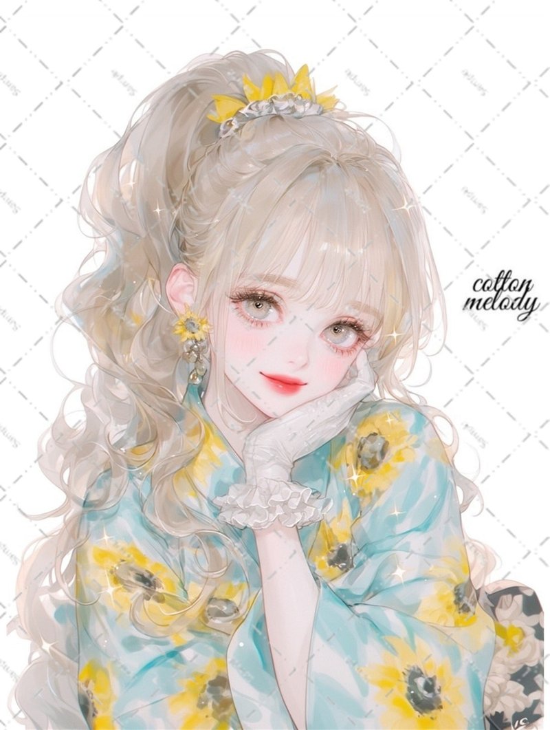 原创贴纸 no.6134 人物贴纸 原创贴纸 人物贴纸 女孩贴纸 原创人物贴纸 - 贴纸 - 纸 