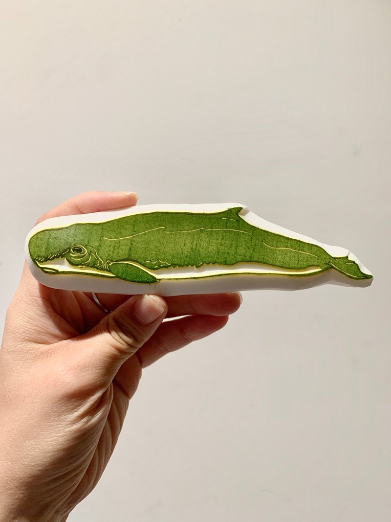 鲸豚印章 小抹香鲸 - 印章/印台 - 橡胶 灰色