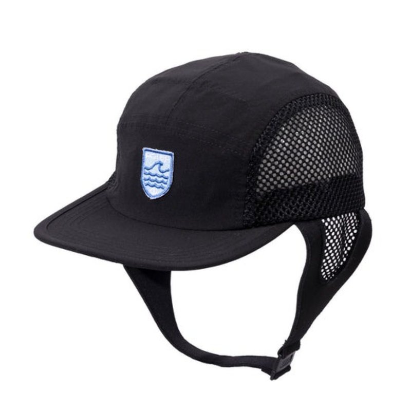 日本限定 POLER 2WAY SURF CAP 两用冲浪五片帽 / 附扣带 / 黑色 - 帽子 - 聚酯纤维 黑色
