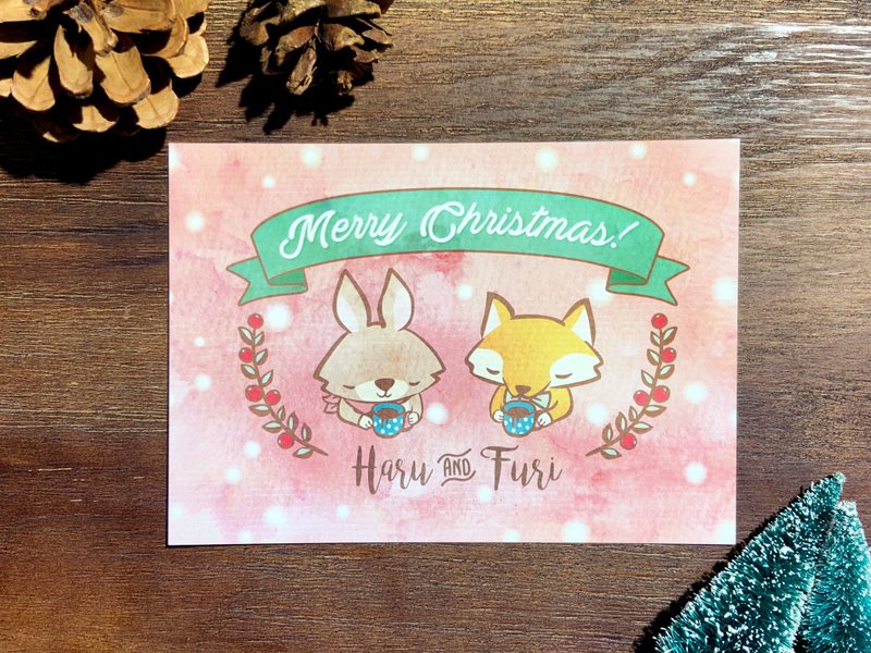 名信片 / 圣诞节水彩风明信片 - 卡片/明信片 - 纸 