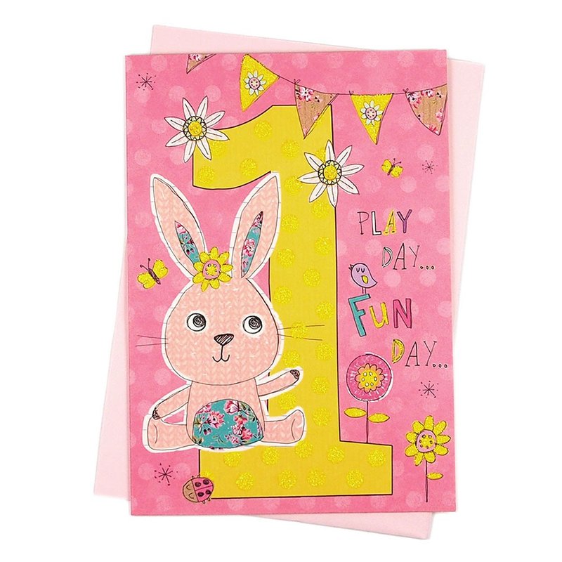 万岁的一天－1岁生日【Hallmark-卡片 生日祝福】 - 卡片/明信片 - 纸 多色