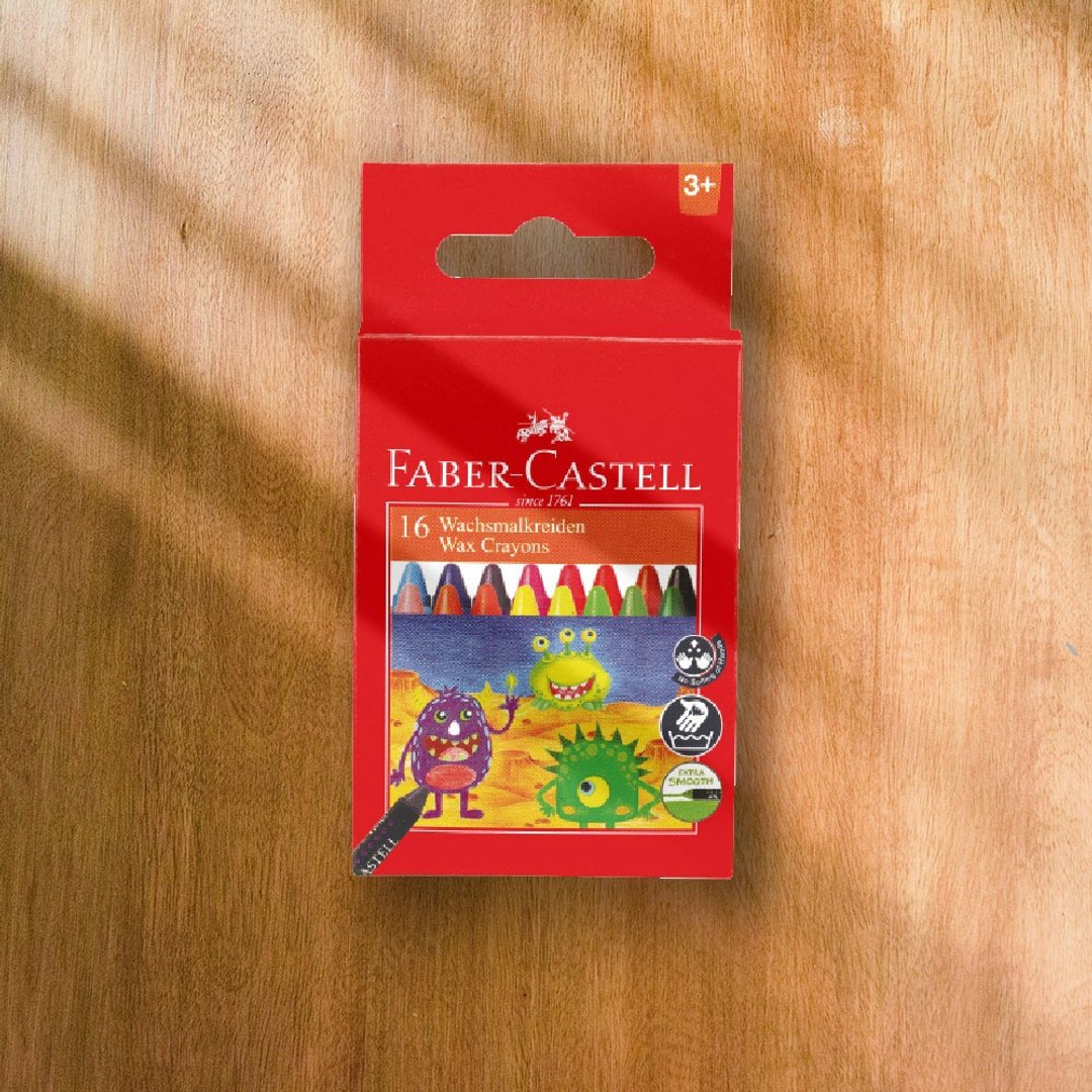 Faber-Castell 大眼星球无毒蜡笔-16色-2入(原厂正货) - 其他 - 其他材质 多色