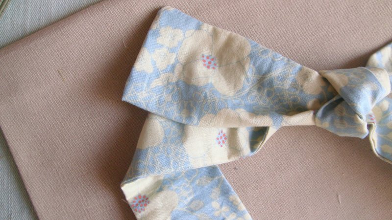 沐慕 l 韩国花茶系列 l蝴蝶结 绑式 绑结 发带 - 发带/发箍 - 棉．麻 绿色