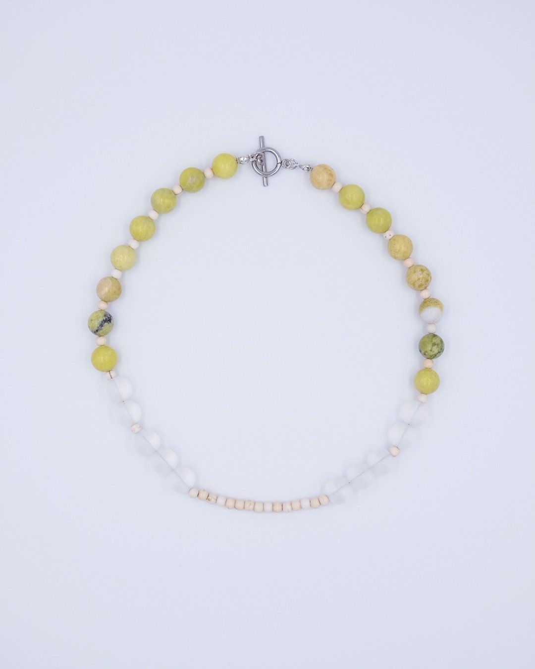 Lemon Stone Necklace - 项链 - 石头 绿色