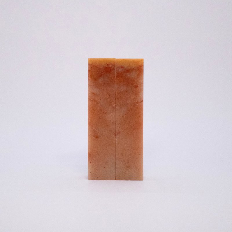 爱你一万年 / 宝泥斋定制结婚/情人对章 - 巴林石 - 印章/印台 - 石头 红色