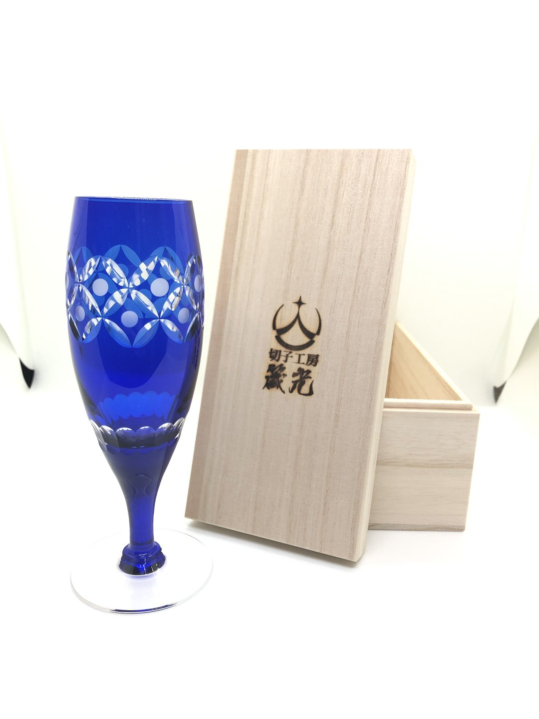 Tama Cloisonne Flute Champagne Glass - 酒杯/酒器 - 玻璃 蓝色